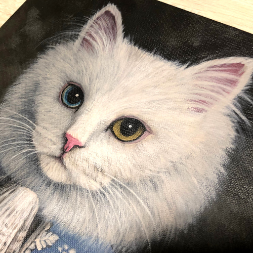 額縁有＊キャンバスにうちの子の肖像画＊オーダーメイド＊洋服＊犬＊猫