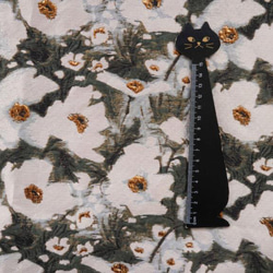 水墨風金糸花柄 ジャカード生地 [3504] 2枚目の画像