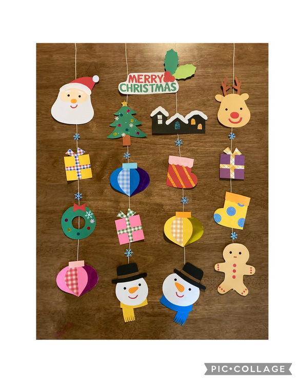 クリスマス ガーランド2 吊るし飾り 壁面飾り 壁面 ガーランド mimam