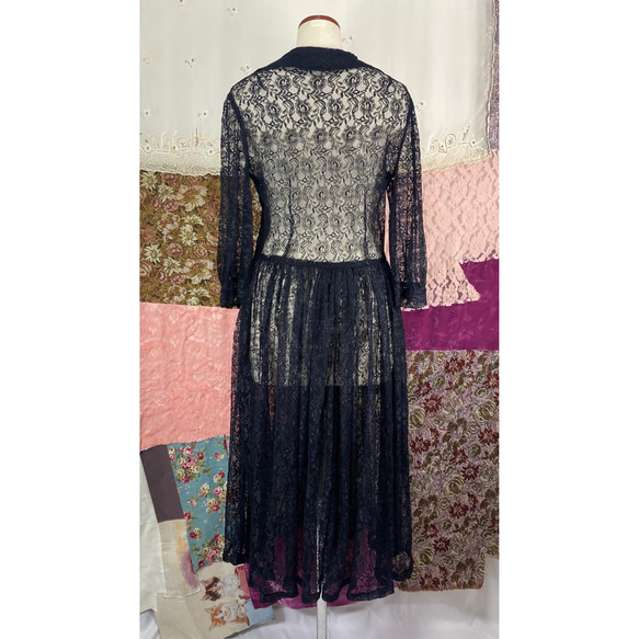 crystal lace dress(secondhand clothing) 11枚目の画像