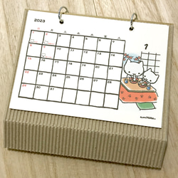 ミコちゃん　卓上カレンダー　2023年(1月始まり) 3枚目の画像