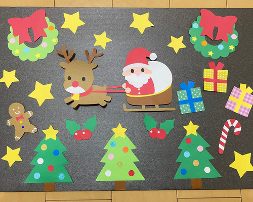 【kizuna.r3411】クリスマス　壁面飾り 459ef16339a2f29104892f127ec3a6