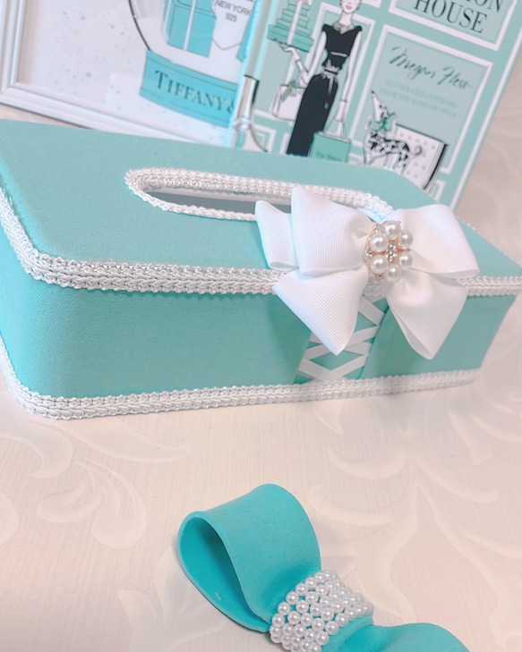 ティッシュケース♡ ティファニーブルー ティッシュケース M&R 通販