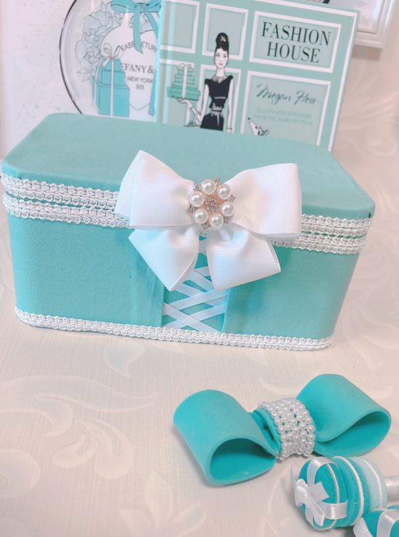 メイクボックス♡ ティファニーブルー フリーボックス・小物入れ M&R