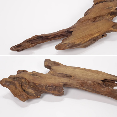 温泉流木】岬の先端のような姿美しい変形流木の台座置台 台座 流木