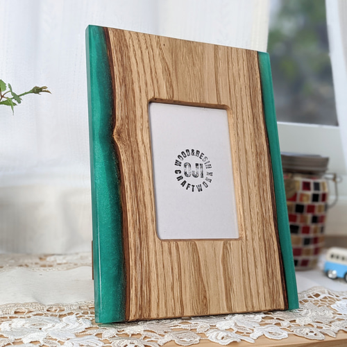 【1211】ウッドレジン　フォトフレーム 1211】ウッドレジンフォトフレーム