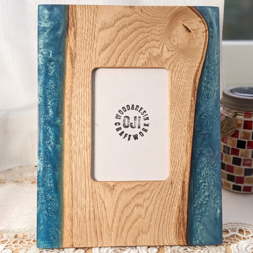 【1211】ウッドレジン　フォトフレーム 1211】ウッドレジンフォトフレーム