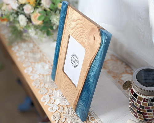 ウッドレジン フォトフレーム L判 フォトフレーム・写真立て craftwork