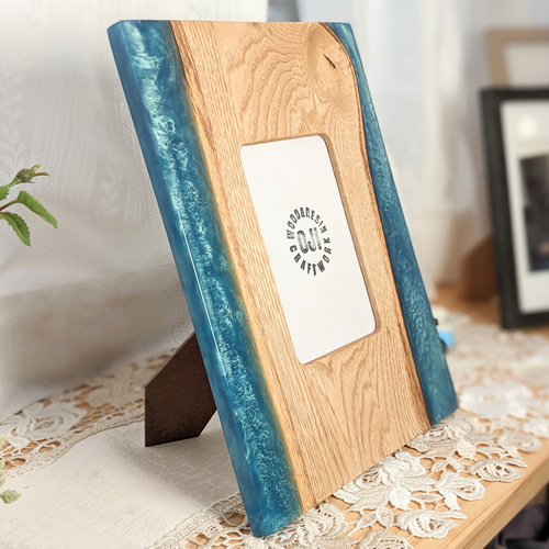 ウッドレジン フォトフレーム L判 フォトフレーム・写真立て craftwork