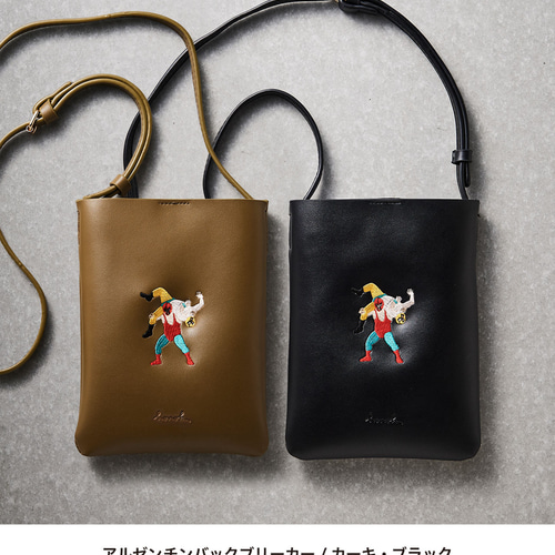 ワンポイント 刺繍 スマホバッグ ポーチ スマホポシェット