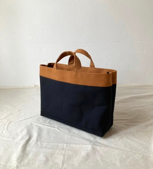 L size シンプルトート　8号帆布トートバッグ 1枚目の画像