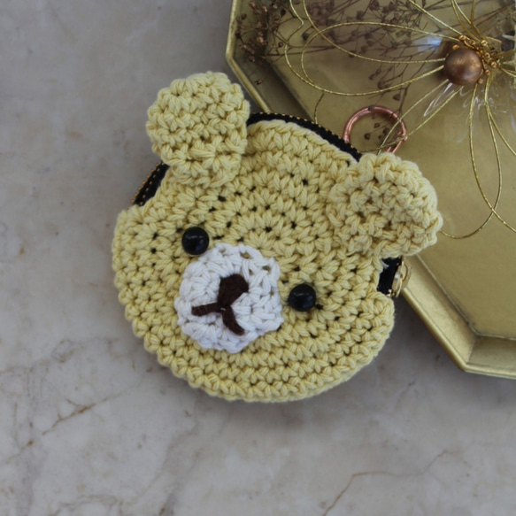 くまちゃん　バックチャームポーチ 1枚目の画像