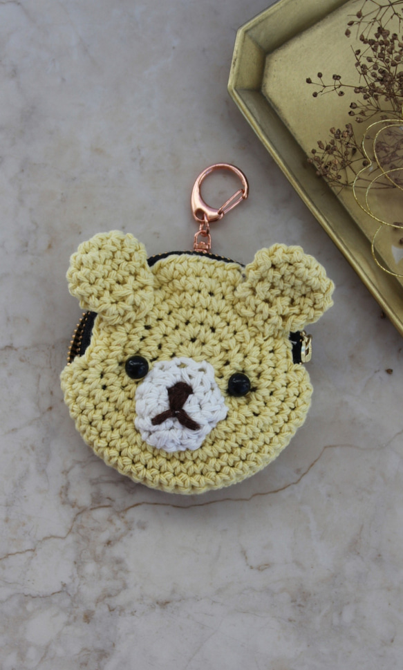 くまちゃん　バックチャームポーチ 2枚目の画像