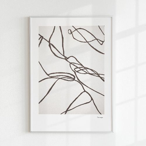 アートポスター】北欧 ポスター アート 黒 白 シンプル モノトーン