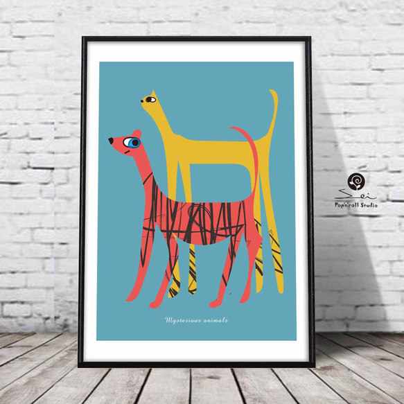 モダンアニマル 動物 ポスター A4A3A2A1 アート アートポスター 957