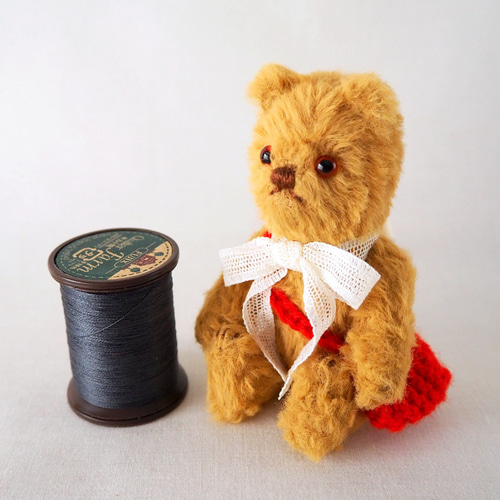 レトロカラーのピーナッツベア／テディベア ぬいぐるみ Capra PACCO