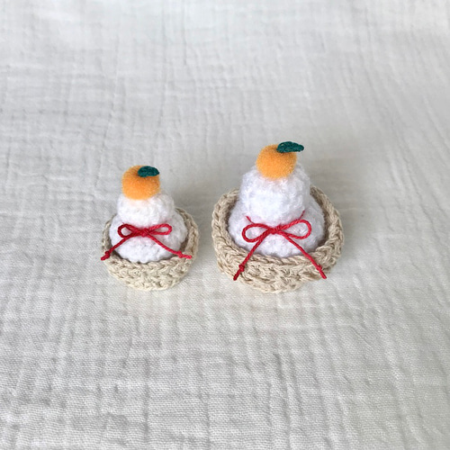 お正月・かがみもちの帽子 ハムスター・小動物・ぬいぐるみ ペット服