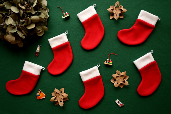 お得な2コセット】サンタさんのくつした ソックス クリスマス