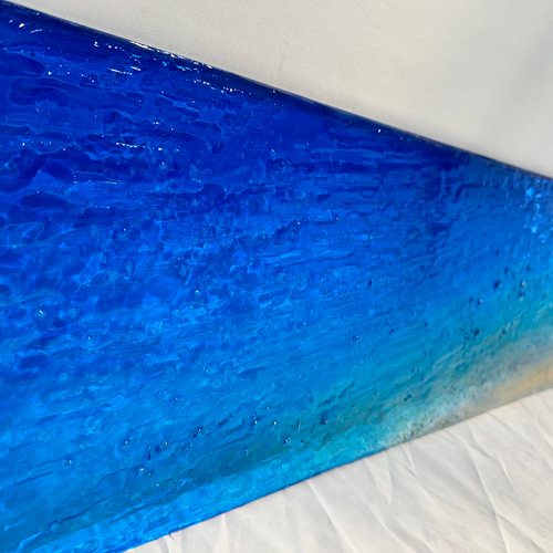 BLOB CORNICI 壁掛け 壁画 「海ブルー」イタリア製 壁掛けアートパネル 海 ブルーシーのビーチ 90×25 その他キッチン小物
