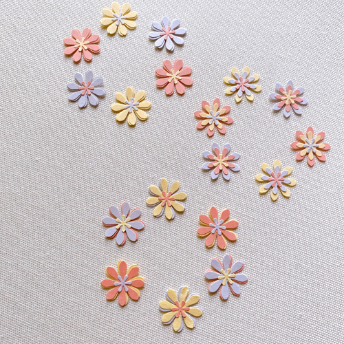 アルバム飾り　クラフトパンチ　チューリップ　オーダー受付中２個 ペーパーフラワーパーツ アルバム飾り スクラップブッキング