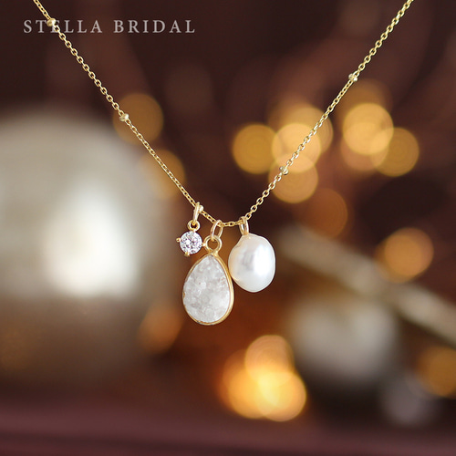 SV925＊インド産ドゥルージーアゲートと2種類のきせかえチャーム