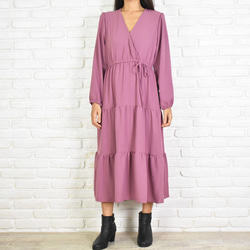 Cachecourt層疊連衣裙&lt;粉紫色&gt; 第2張的照片