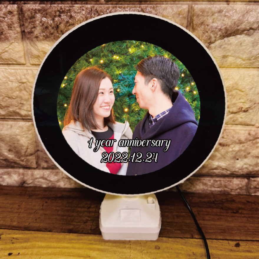 LINEで簡単【名入れ 写真入り LEDマジックミラー】 ギフト プレゼント 誕生日 記念日 寝室 ベッドルーム インテ｜詳細画像