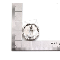 ERG-2244-R【2枚】圓耳環,圓柱耳環/17mm X 17mm 第5張的照片