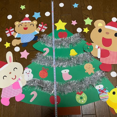 ☆特大壁面飾り☆クリスマスツリーを飾ろう！②☆冬　幼稚園保育園施設病院