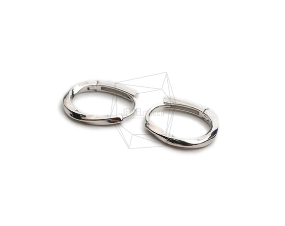 ERG-2253-R [2 pieces] 圓形一觸式耳環,圓形一觸式耳環 第2張的照片