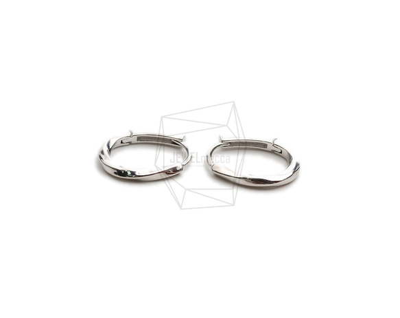ERG-2253-R [2 pieces] 圓形一觸式耳環,圓形一觸式耳環 第1張的照片