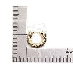 ERG-2254-G [2 pieces] 圓形一觸式耳環,圓形一觸式耳環 第5張的照片