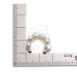 ERG-2255-R【2件】珍珠圓耳套耳環 第5張的照片