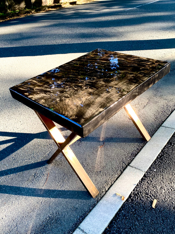 栃の木一枚板テーブルT-1008 1枚目の画像