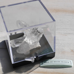 天然石 約26g ケース高さ約52mm 水晶クラスター(ゼカ・デ・ソウザ産)ラベル付き[zqkit-221123-06] 16枚目の画像