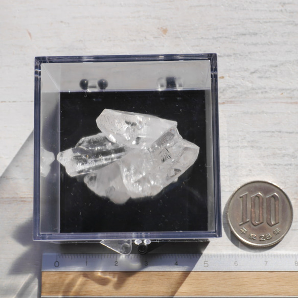 天然石 約26g ケース高さ約52mm 水晶クラスター(ゼカ・デ・ソウザ産)ラベル付き[zqkit-221123-06] 18枚目の画像