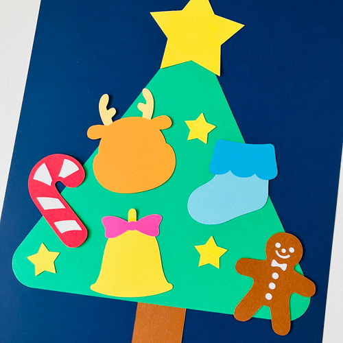 壁面飾り 壁面製作 製作キット クリスマス ツリー 製作 保育