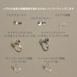 甘くないデザインのシンプルピアス/イヤリングNo.009 9枚目の画像