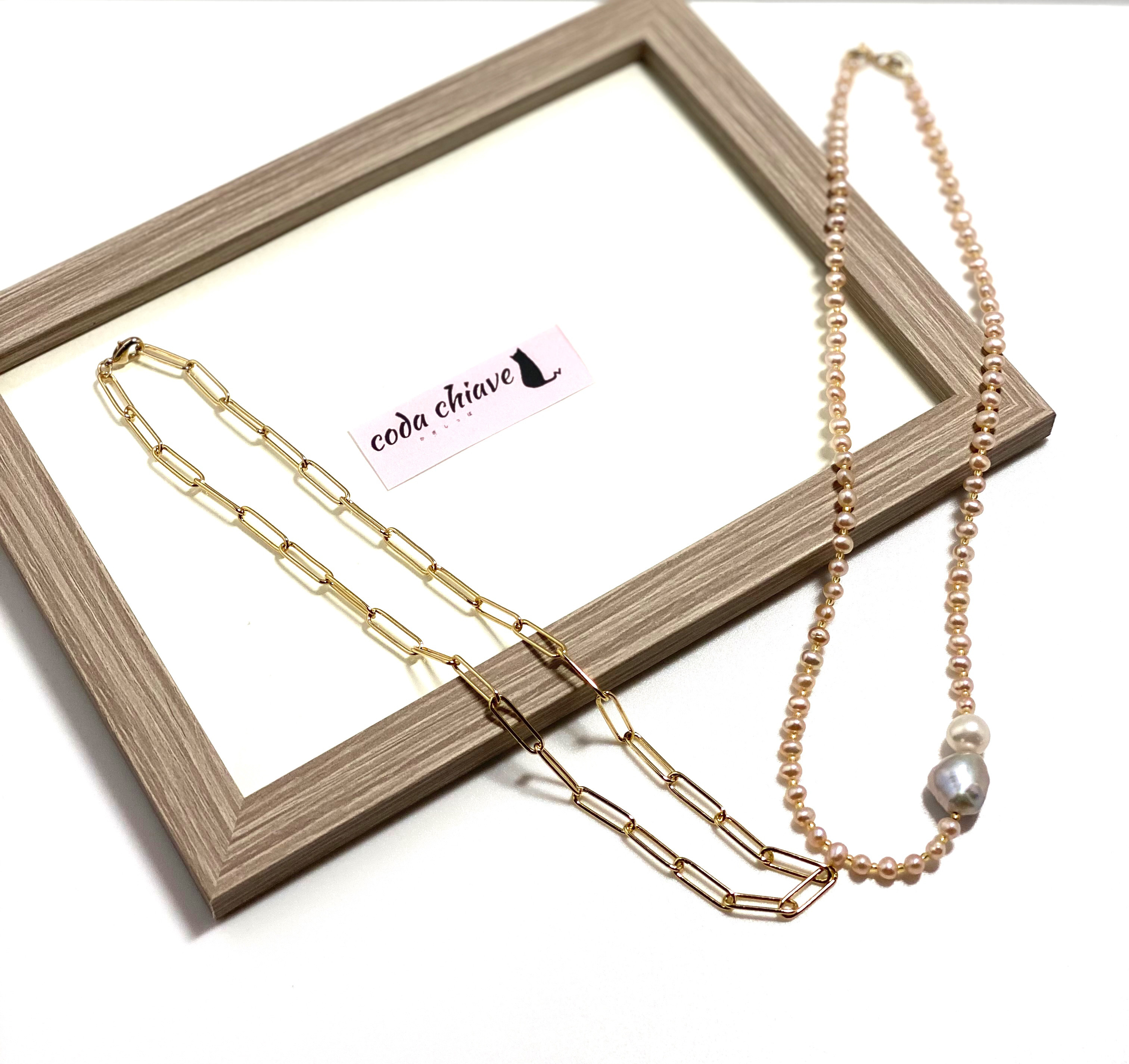 ☆送料無料☆ いろいろ楽しめる淡水パールマルチカラーのネックレス