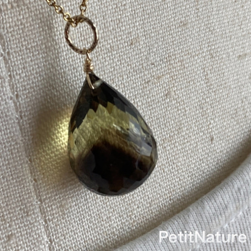 レモンスモーキークォーツのペンダントトップE ペンダントトップ