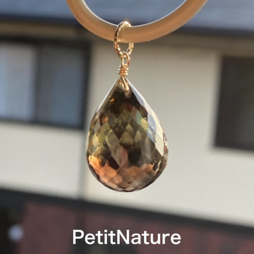 レモンスモーキークォーツのペンダントトップE ペンダントトップ