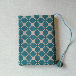 布のブックカバー（幾何学模様） 1枚目の画像