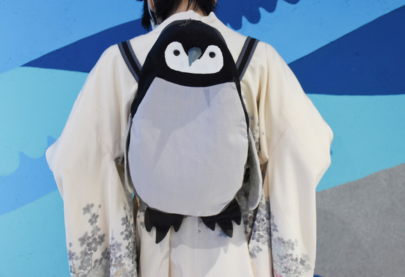 【皇帝企鵝_幼雛】造型後背包 第3張的照片