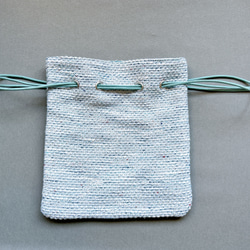 【一点もの】リントン社シャネルツィードの巾着バッグ 9枚目の画像
