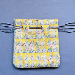 お値引き中【一点もの】リントン社シャネルツィードの巾着バッグ 11枚目の画像