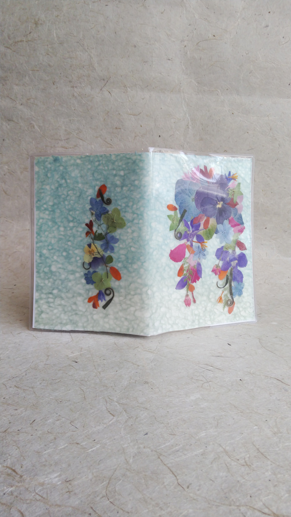 和紙と押し花のデコレーションシール　ステッカー　フラワーシール　フラワーステッカー 3枚目の画像