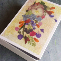 和紙と押し花のデコレーションシール　ステッカー　フラワーシール　フラワーステッカー 7枚目の画像