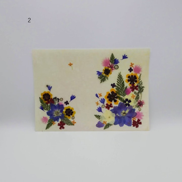 和紙と押し花のデコレーションシール　ステッカー　フラワーシール　フラワーステッカー 11枚目の画像