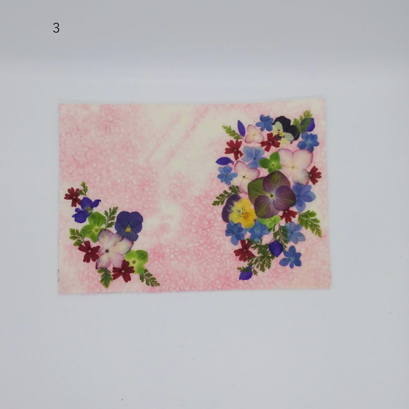 和紙と押し花のデコレーションシール　ステッカー　フラワーシール　フラワーステッカー 12枚目の画像