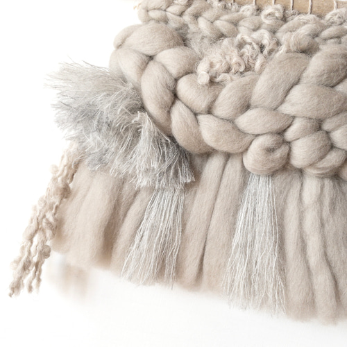 【一点もの】流木 ウィービング タペストリー 『湖の詩を聴く日。』 一点もの】流木 ウィービング タペストリー 『湖の詩を聴く日。b.』